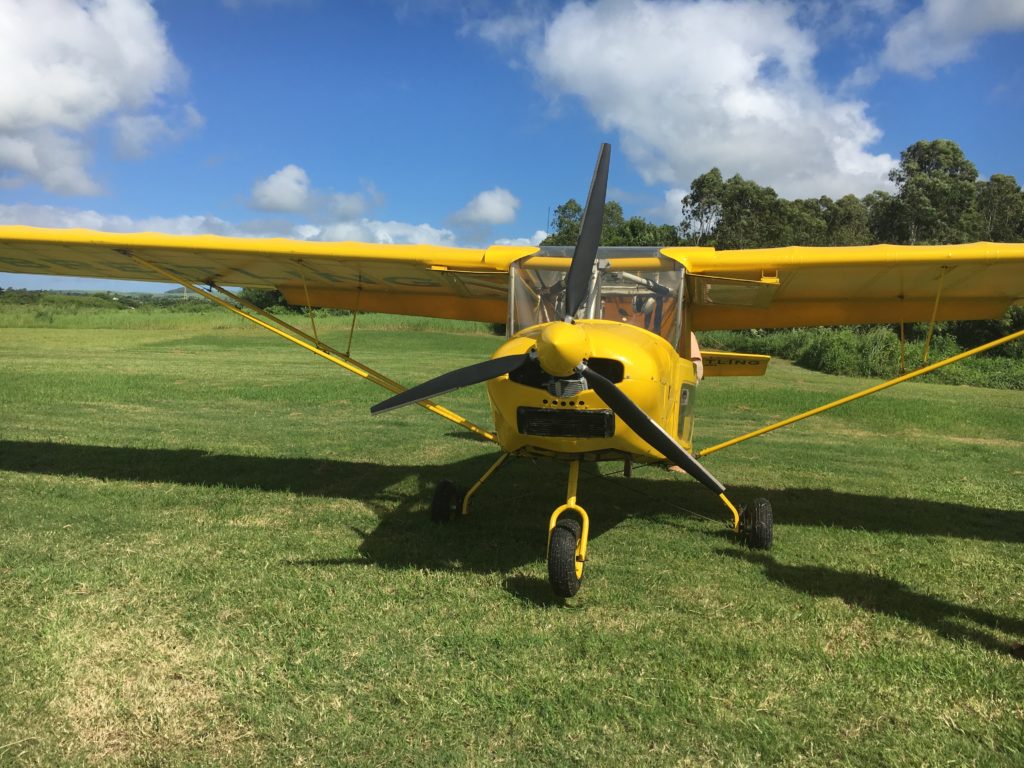 Flugzeug für Rundflug über Grand Baie