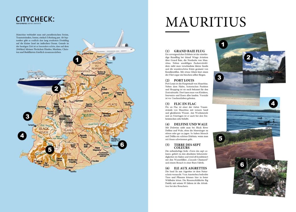 Bild von Mauritius Bericht im Magazin