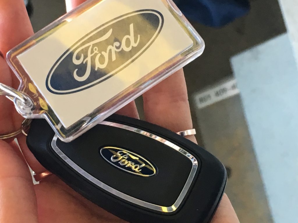 Bild des Schlüssel neuen Ford Fiestas