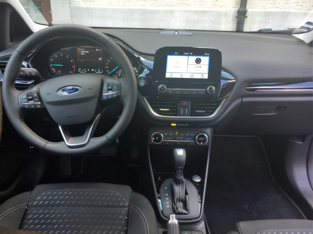 Bild des neuen Ford Fiestas Armaturenbrett