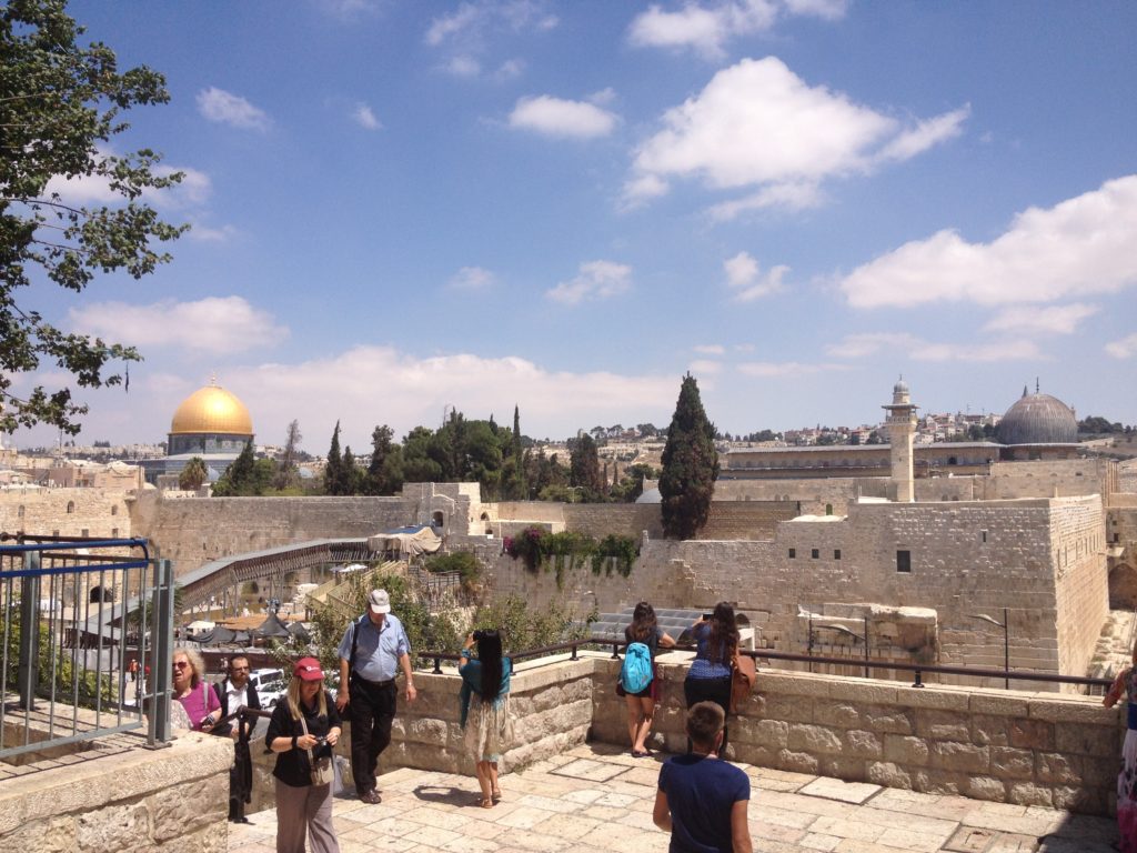 Bild von der Al-Aqsa Mosche und dem Felsendom in Jerusalem