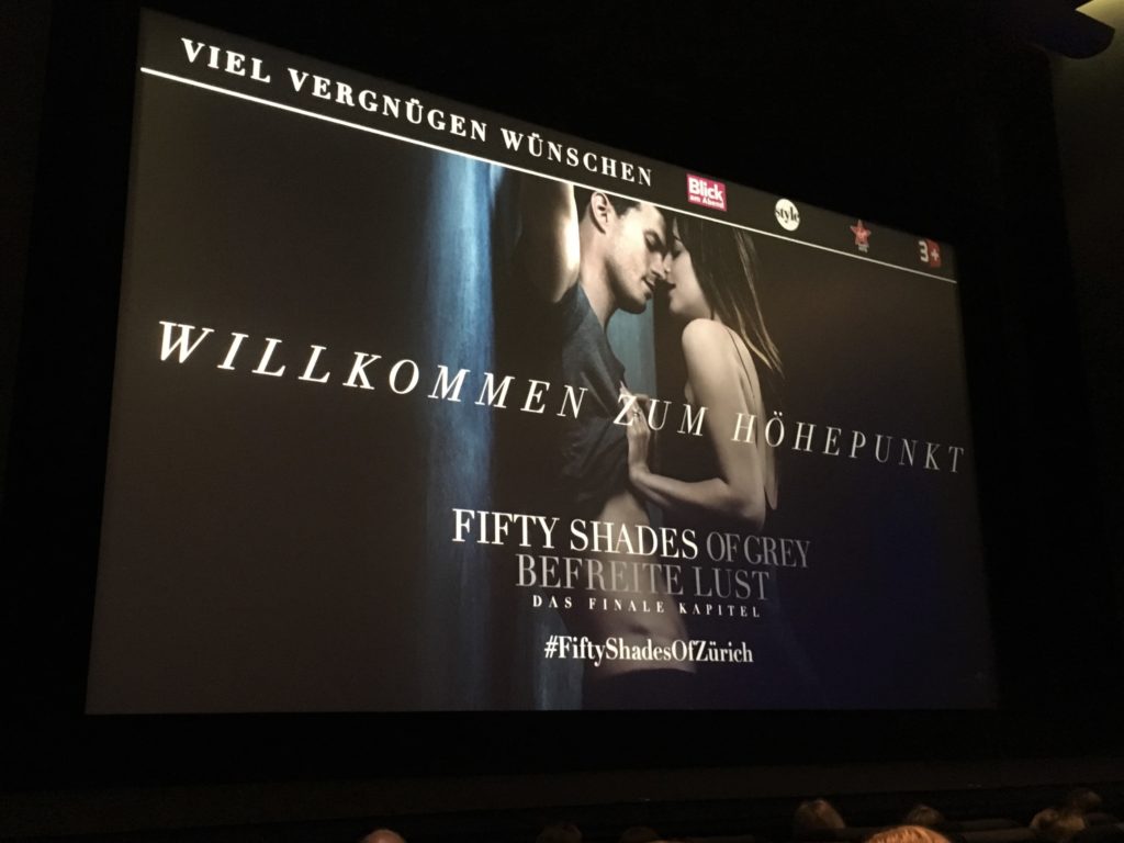 Bild von der Schweizer Premiere zu Fifty Shades Freed
