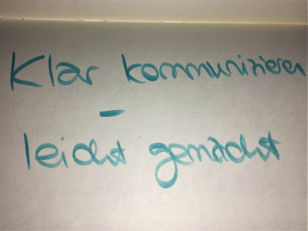 Bild zu klare Kommunikation