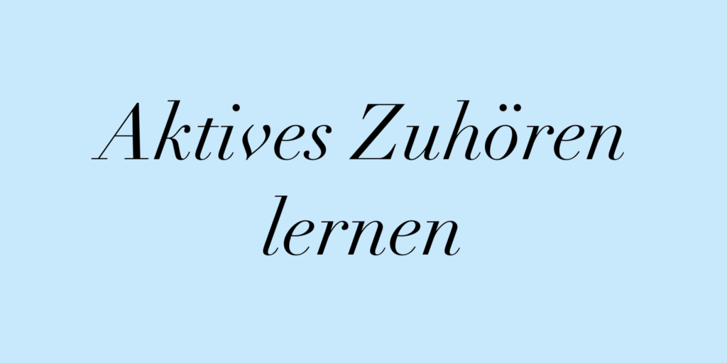 Bild über das aktive Zuhören