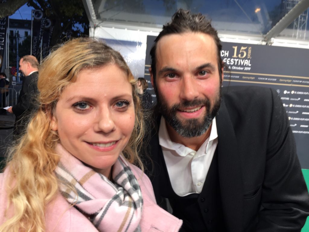 Max Simonischek und ich am 15. Zurich Film Festival