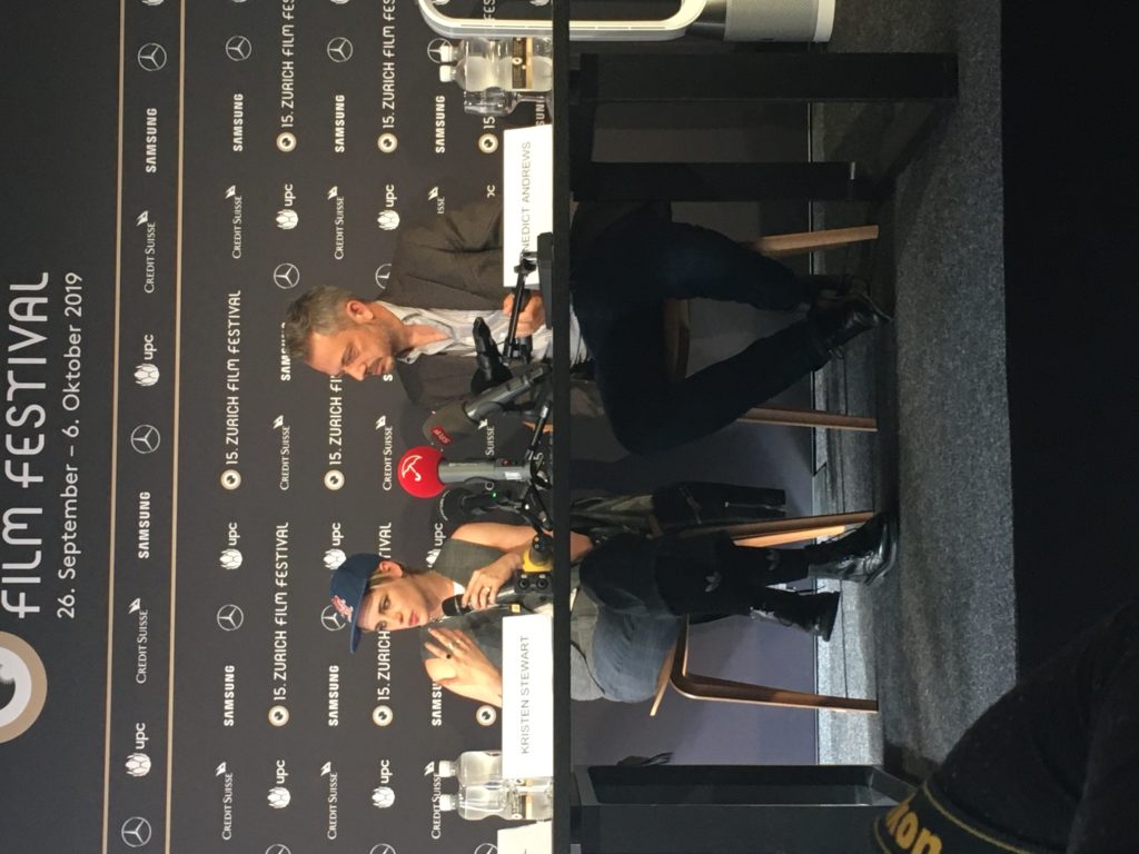 Kristen Stewart und Benedict Andrews am 15. Zurich Film Festival