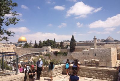Bild von der Al-Aqsa Mosche und dem Felsendom in Jerusalem