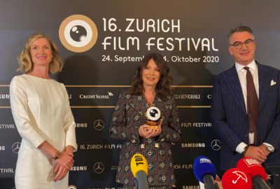 Bild 16. Zurich Film Festival – Medienkonferenz, Elke Mayer, Iris Berben, Christian Jungen