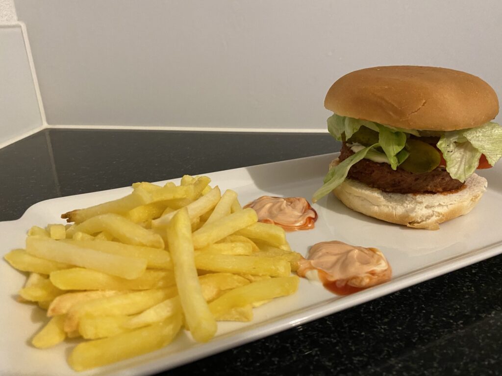 Bild von meinem Burger von Beyond Burger