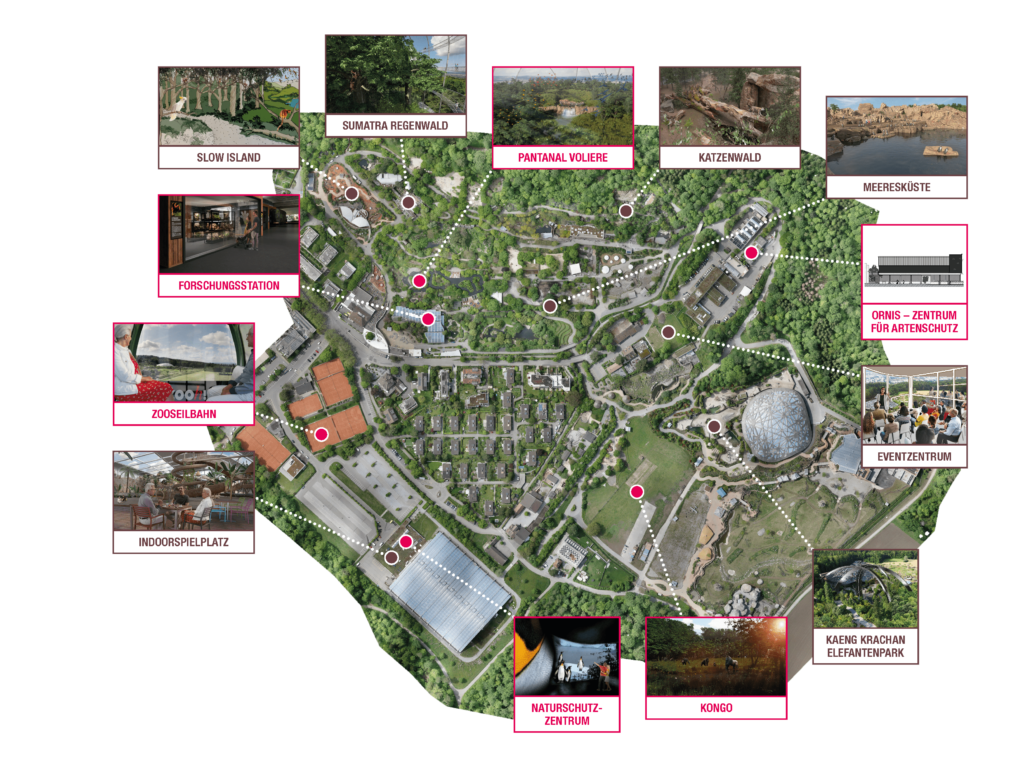Bild des Übersichtsplan Bauprojekte Entwicklungsplan 2050