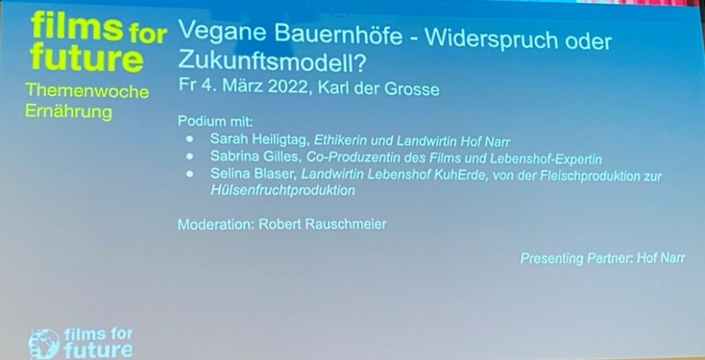 Bild des Programms des Umweltfestivals films for future