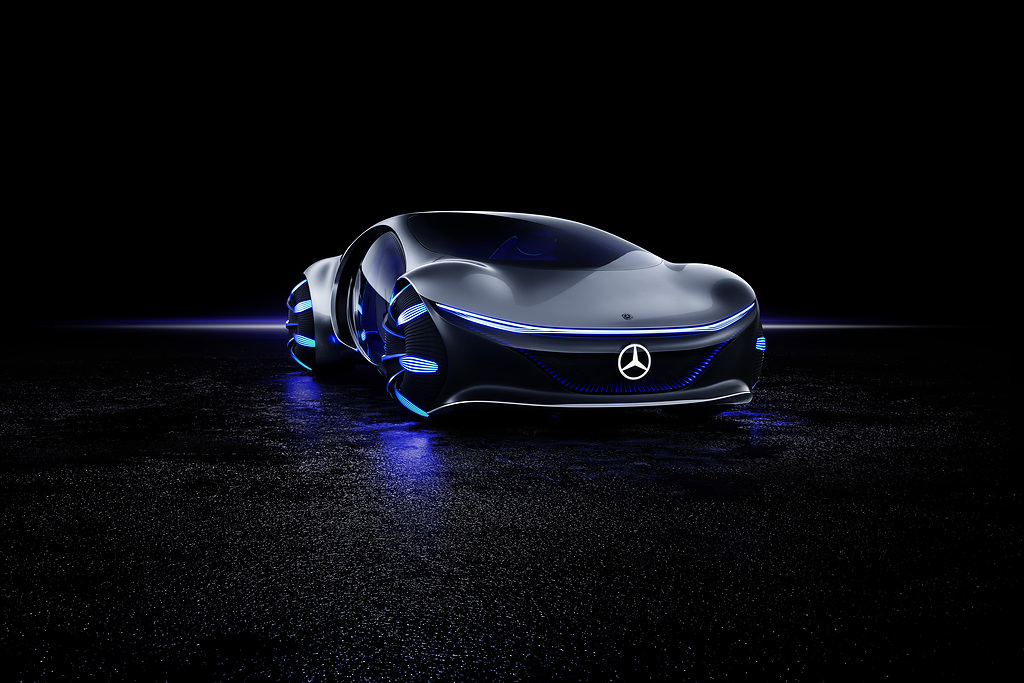 Bild des VISION AVTR Auto von Mercedes Benz