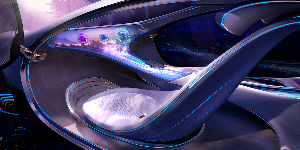 Bild des VISION AVTR Auto von Mercedes Benz