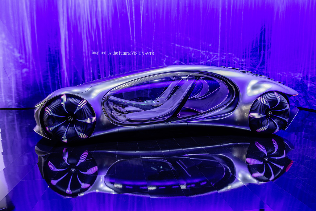 Bild des VISION AVTR Auto von Mercedes Benz
