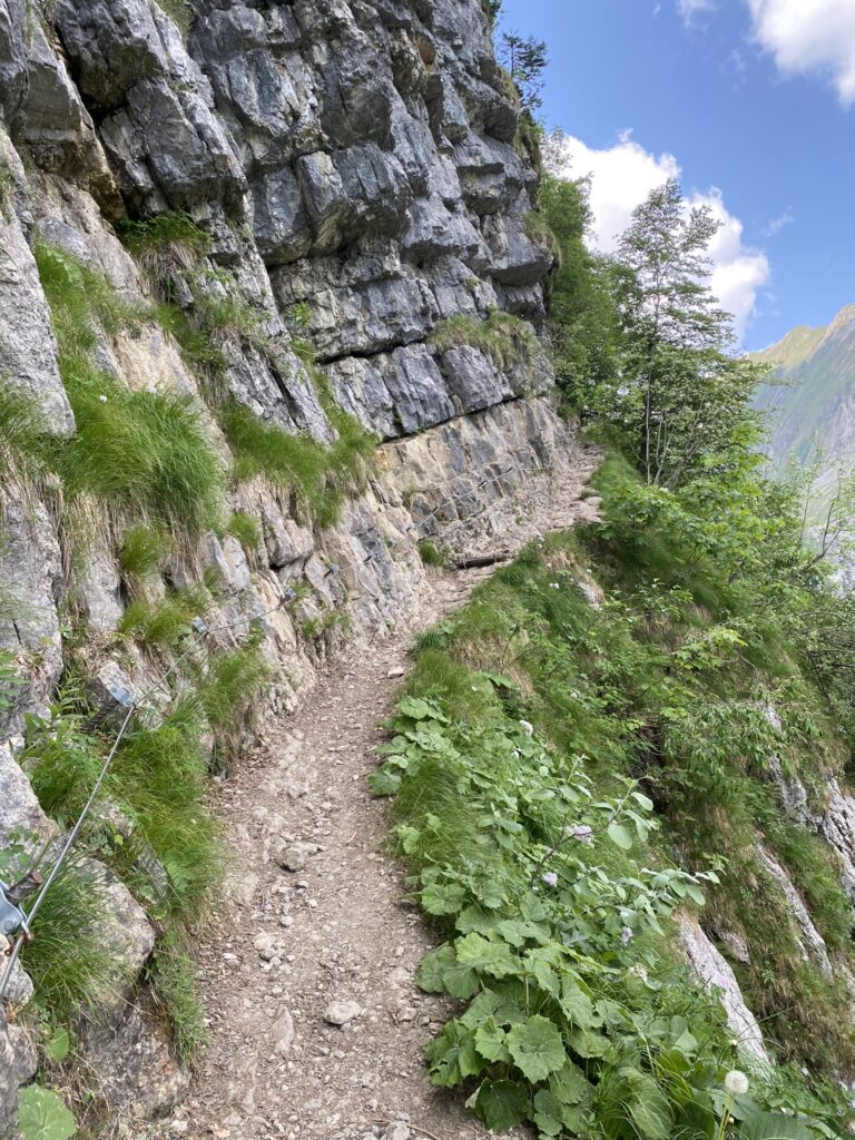 Bild vom Weg zur Meglisalp