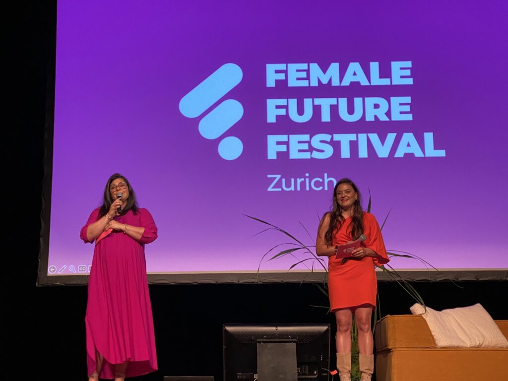Bild von Patricia Zupan-Eugster und Verena Eugster am Female Future Festival in Zürich