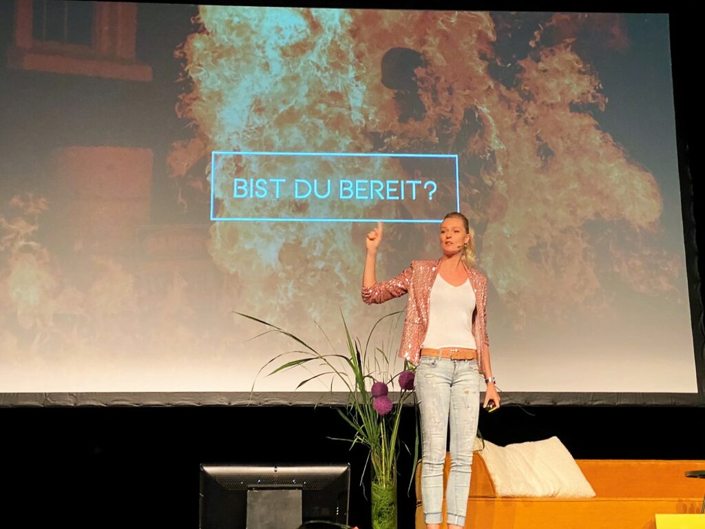 Bild von Miriam Höller am Female Future Festival in Zürich