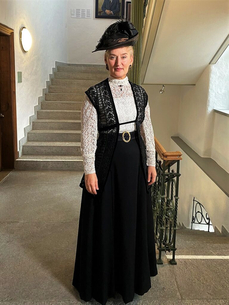 Bild von Rachel Braunschweig am Filmset-Besuch «Friedas Fall»