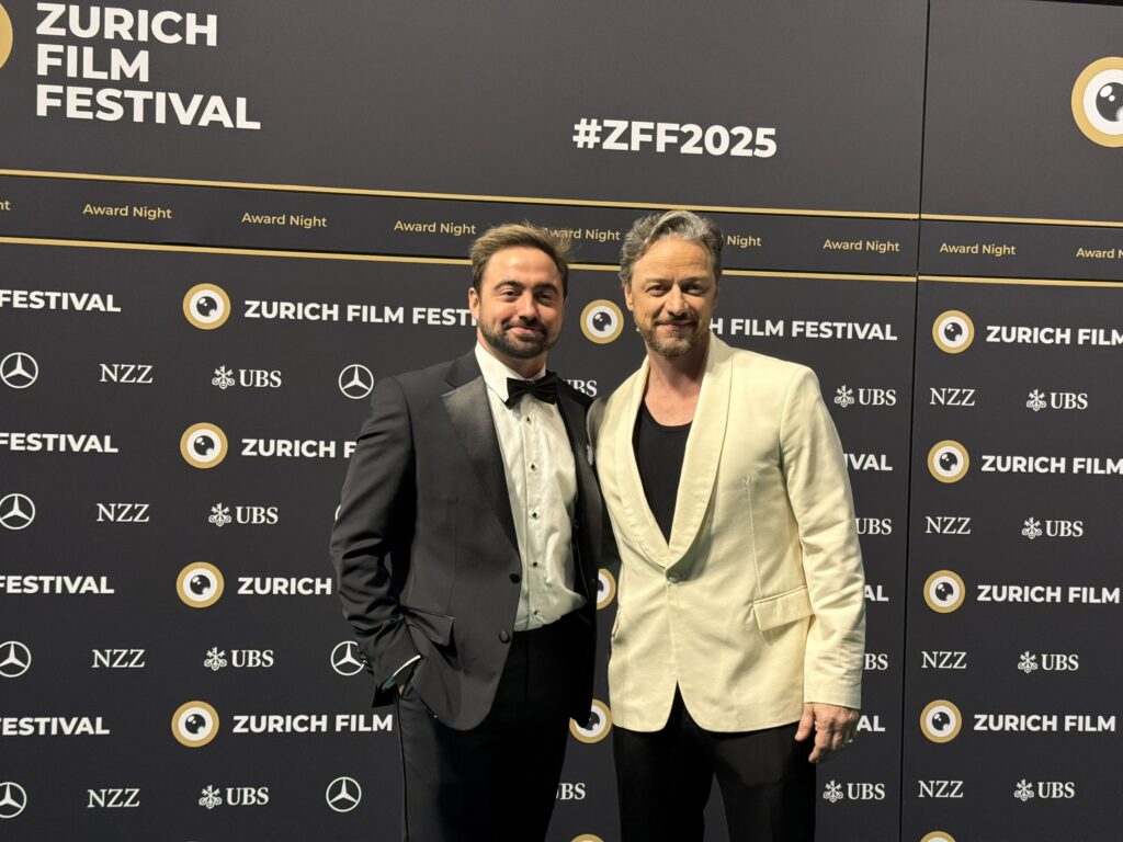 Bild von Danny Page und James McAvoy am Zurich Film Festival